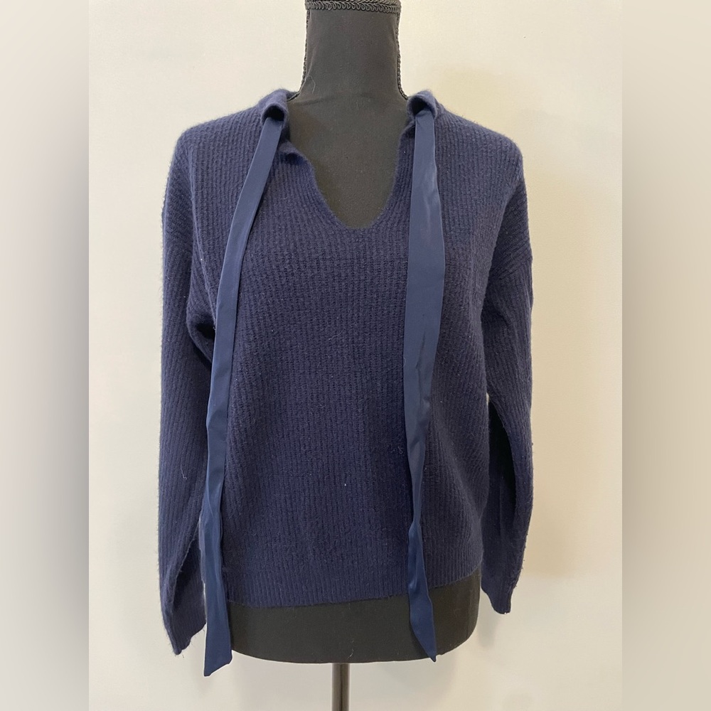 MOTF Deep Blue V-Neck Sweater